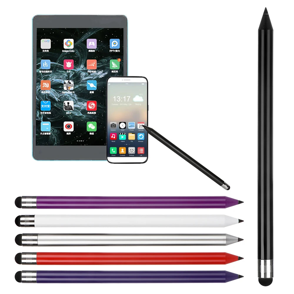 1PC High Precision Universal 2 in 1 Stylus Pen Drawing Tablet Capacitive Screen Caneta Touch Pen Smart Pencil Accessories