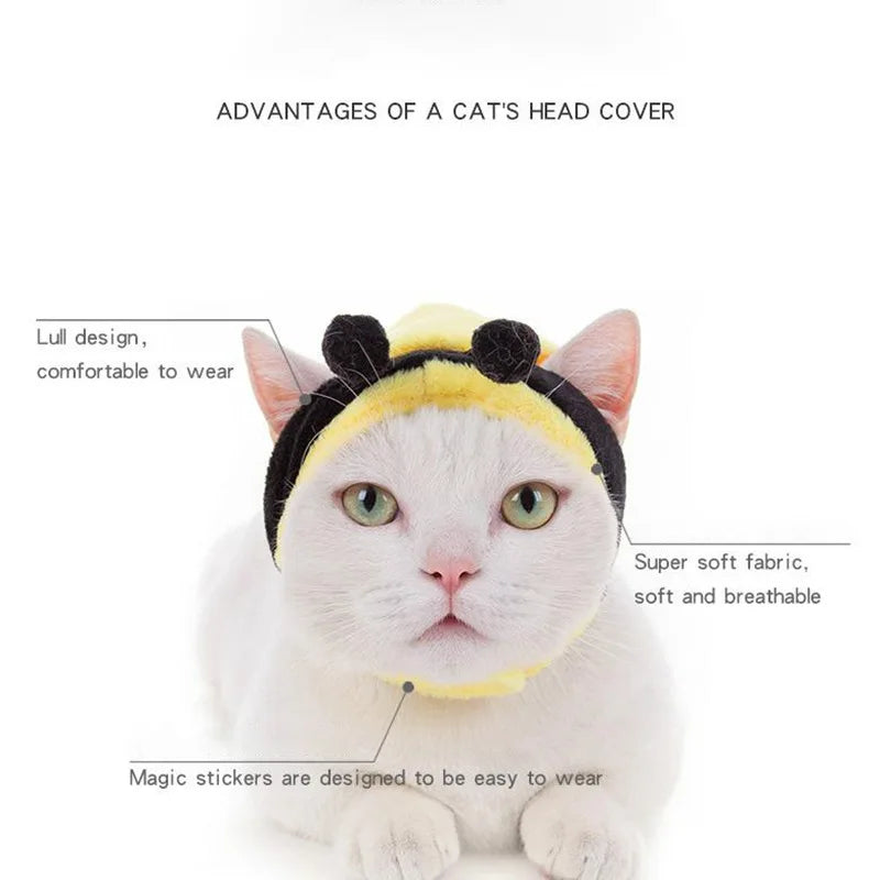 Pet Tiger Hat Adorable Pet Headwear Headgear Costume Soft Cap for Cats Kitten Puppy Small Dogs Christmas Halloween Thanksgiving