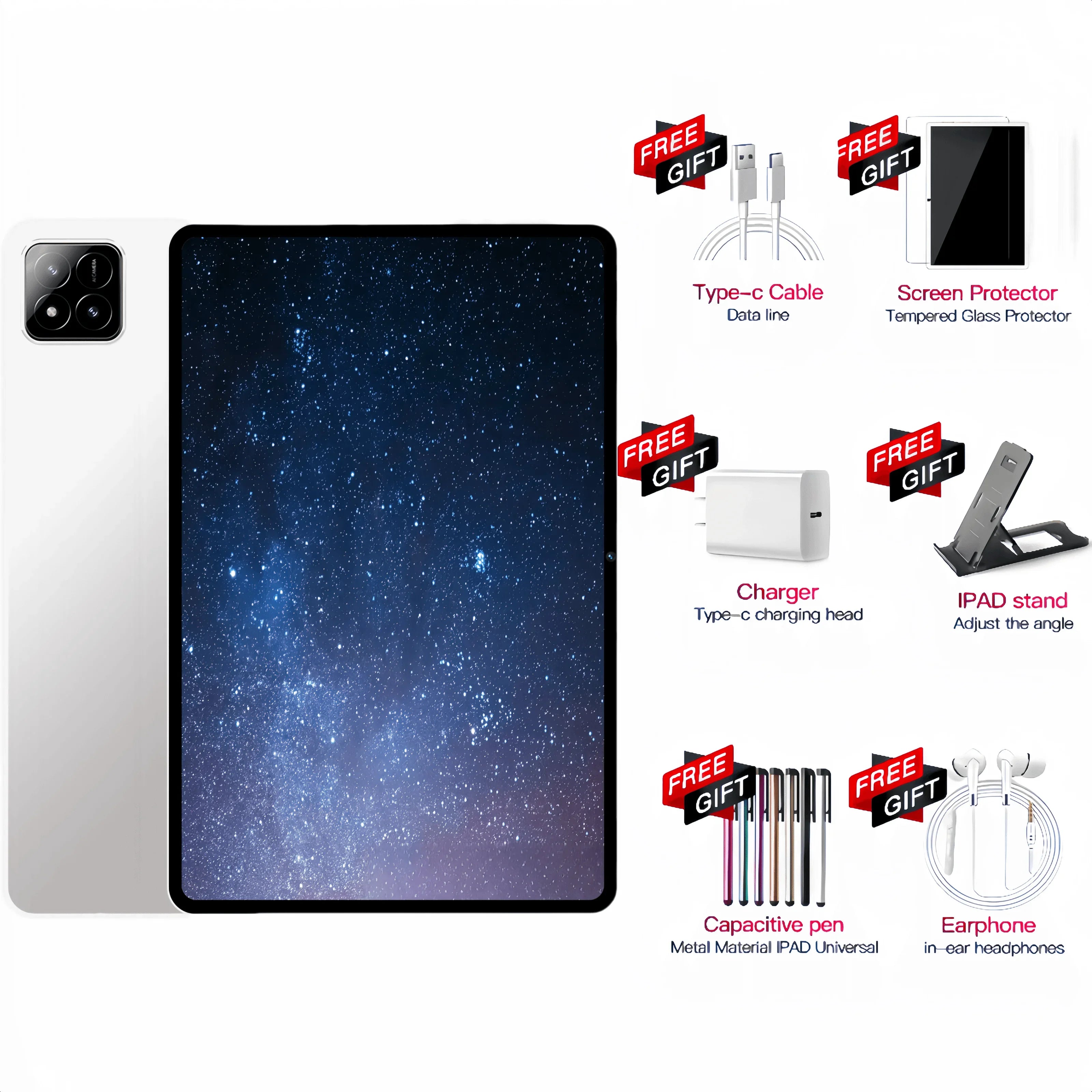 2025 Original Global version PAD 7S Ultra Snapdragon 8GEN3 Android 15 Tablet 11 Inch HD 2 GB+2 TB 20000 mAh 5G Dual SIM Wifi Tables PC