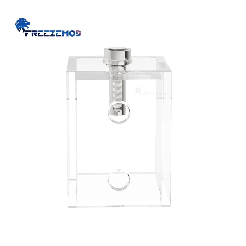 FREEZEMOD Computer Water Cooling Tank Built-in Filter, Reservoir Impurities Filtering Mesh