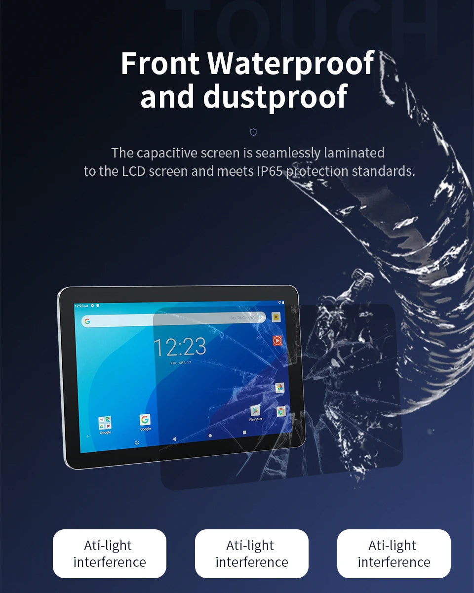 15.6/17.3/18.5 Inch All In One Touch Panel Industrial Pc Android 11 Window 10 Hdmi Wall Mount Touchscreen Waterproof Monitor