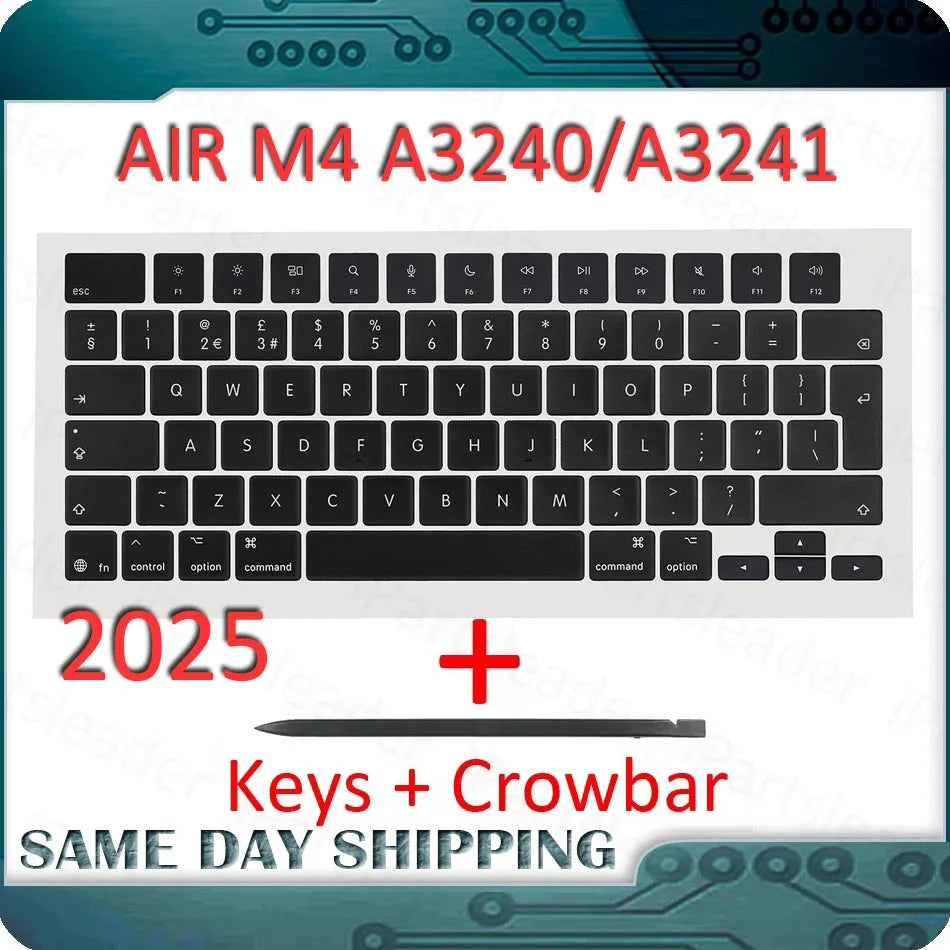 2025 M4 A3240 A3241 Keys Keycaps for Macbook Air Retina 13.6" 15.3" Key Cap Keyboard Repair Black Midnight Blue