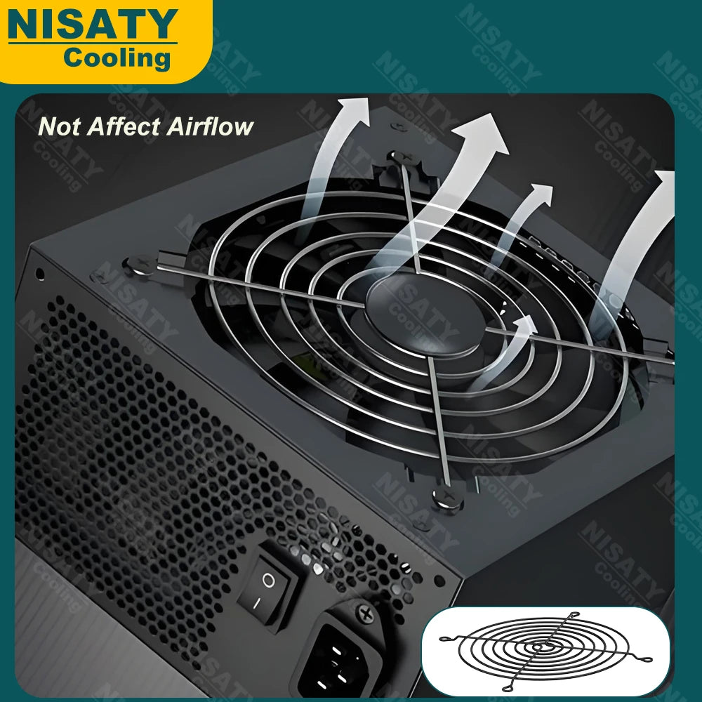 2PCS 40mm 50mm 60mm 70mm 80mm 90mm 120mm 200mm Fan Grills Black Metal Mesh Finger Guard Protective Net Computer Case Fan Grill