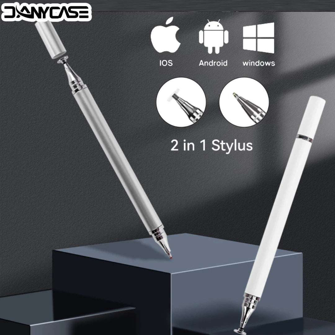 2 in 1 Universal Stylus Pen For Tablet Mobile Android ios Phone iPad Accessories Drawing Tablet Capacitive Screen Touch Pen