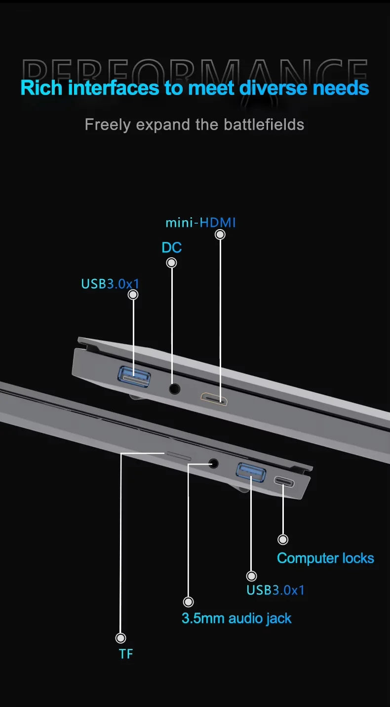15.6 inch Windows 11 Pro Intel Core I7 6500U Laptop Computer 16GB DDR4 512GB 1TB SSD Portable Notebook PC Gamer Gaming Laptops