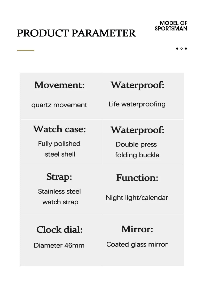 UTHAI CQ277 Business Man watch , calendars, quartz watches, and are the best choice for gift giving watches for man