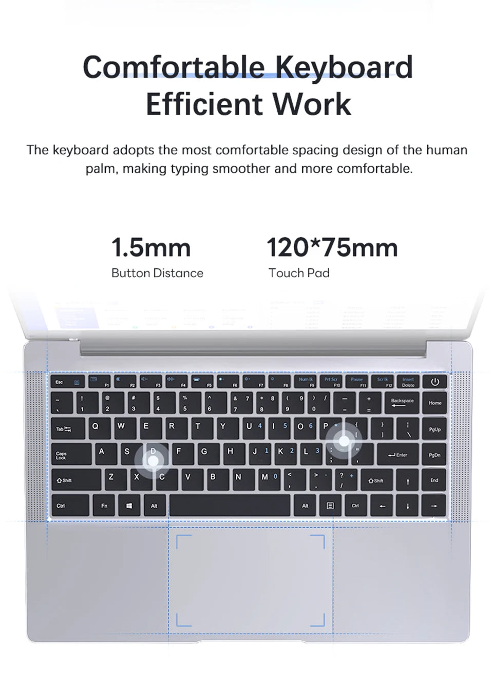 14.1" Ultra Slim Windows 11 Pro Laptop Computer intel Atom A3950 12GB RAM 1TB 2TB SSD Notebook PC 1080P HD Office Study Laptops