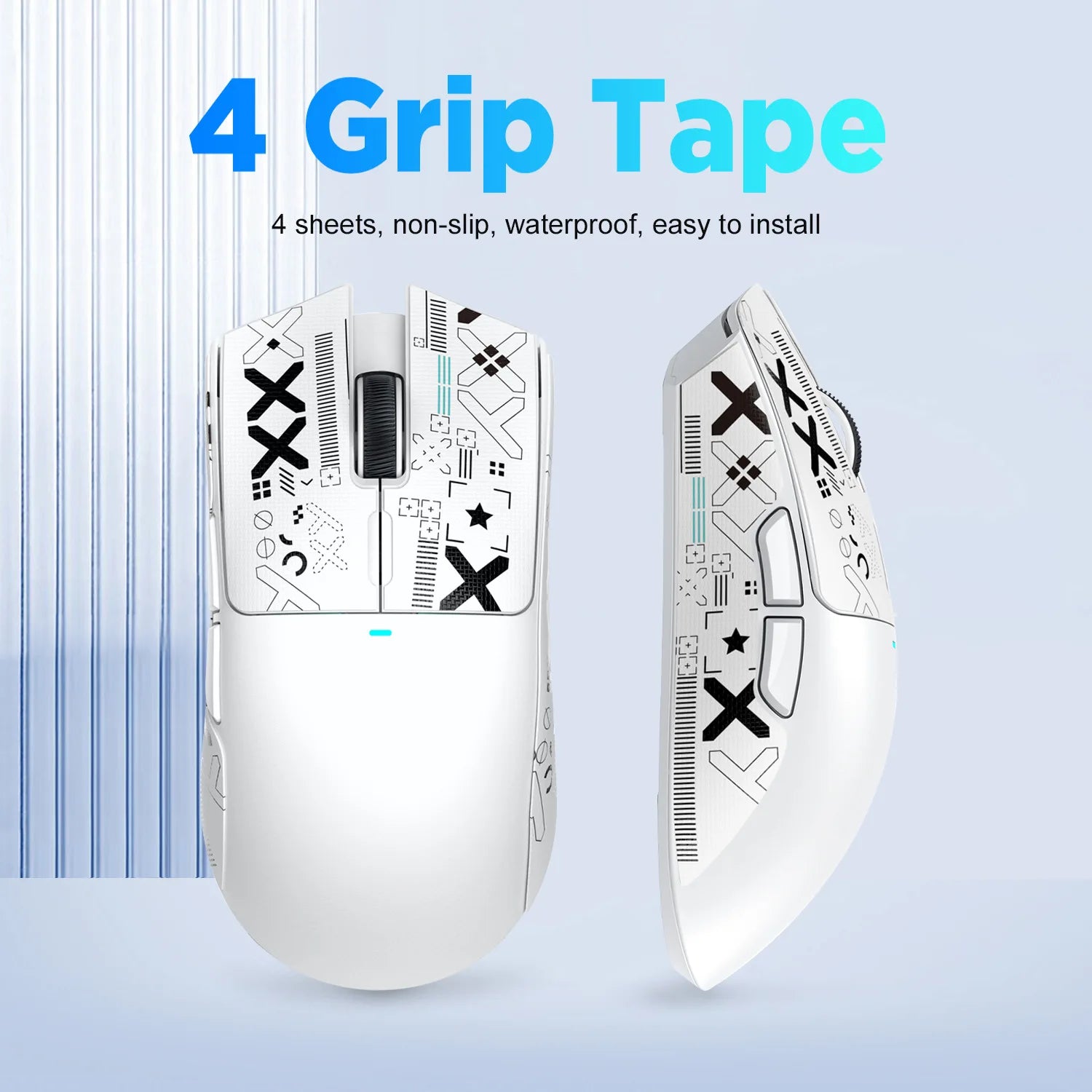 Gaming Mouse Sticker Anti-slip Waterproof and Easy to Install,Soft Touch and is Suitable for ATTACK SHARK X11/X6/X3/R1