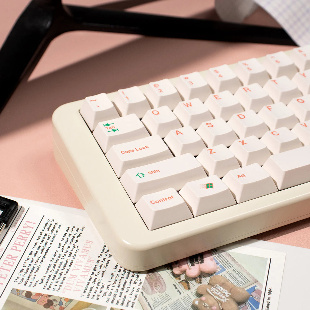 144 Keys PBT Keycaps Cherry Profile Dye-Sublimated Keycap Set Red Green Font Korea English keycaps for Mechanical Keyboard Kit