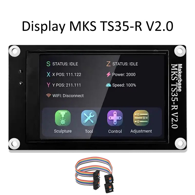 3D Printer MKS DLC32 V2.1 32bits Motherboard Offline Controller WIFI TFT Touch Screen TS24-R TS35-R for Laser Engraving Machine