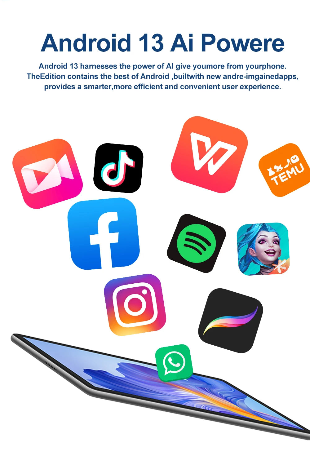 2025 NEW Original Pad 11 Pro Tablet 11.0 inch HD 2.5K Snapdrago 8gen2 Android 13 16GB+1T 10000mAh 5G Dual SIM WiFi GPS Tablet PC