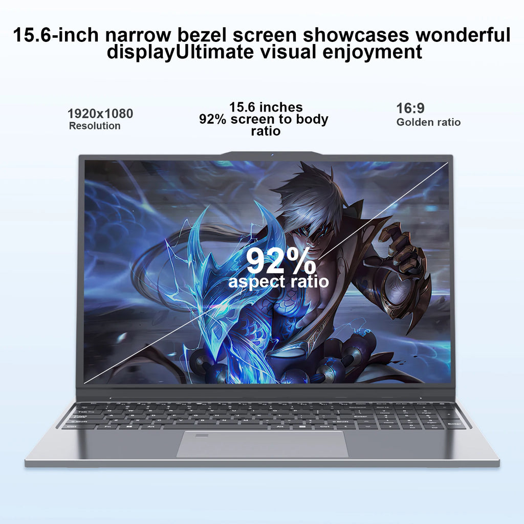 15.6 inch Windows 11 Pro Intel Core I7 6500U Laptop Computer 16GB DDR4 512GB 1TB SSD Portable Notebook PC Gamer Gaming Laptops