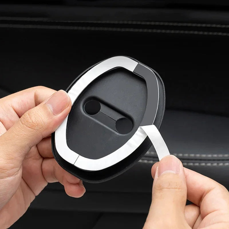2/4Pcs Car Silicone Door Lock Cover Auto Emblem Accessories For Nissan Qashqai Nismo X-Trail T32 T31 J10 J11 Juke Altima Note