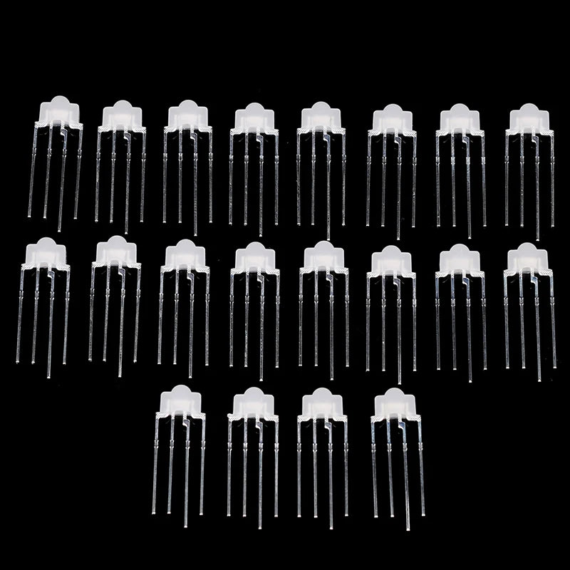 20pcs Mechanical Keyboard Light RGB LED 4pin RBG Lamp Full-color For Kailh OTM Gateron Greetech Switch Keycool Razer Keyboard