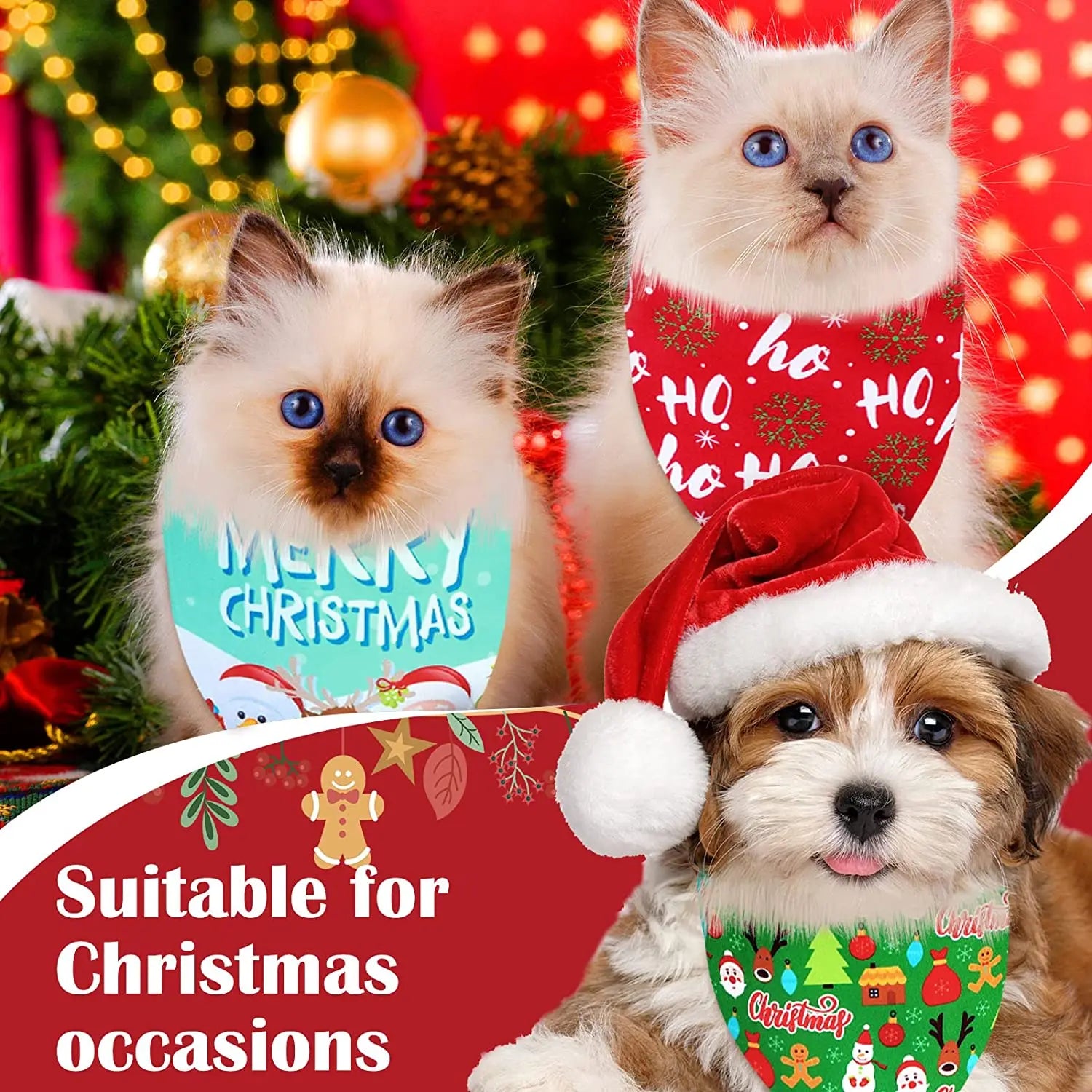 30 Pack Christmas Dog Bandana Fall Thanksgiving Pets Scarf Triangle Bibs Halloween Pet Bandanas For Small Medium Large Dogs