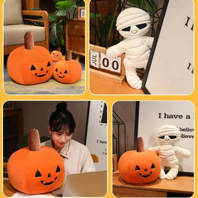 Cartoon Mummy Halloween Gift Plush Toy Kawaii Creative Devil Doll Giving Kids Birthday Holiday Gift