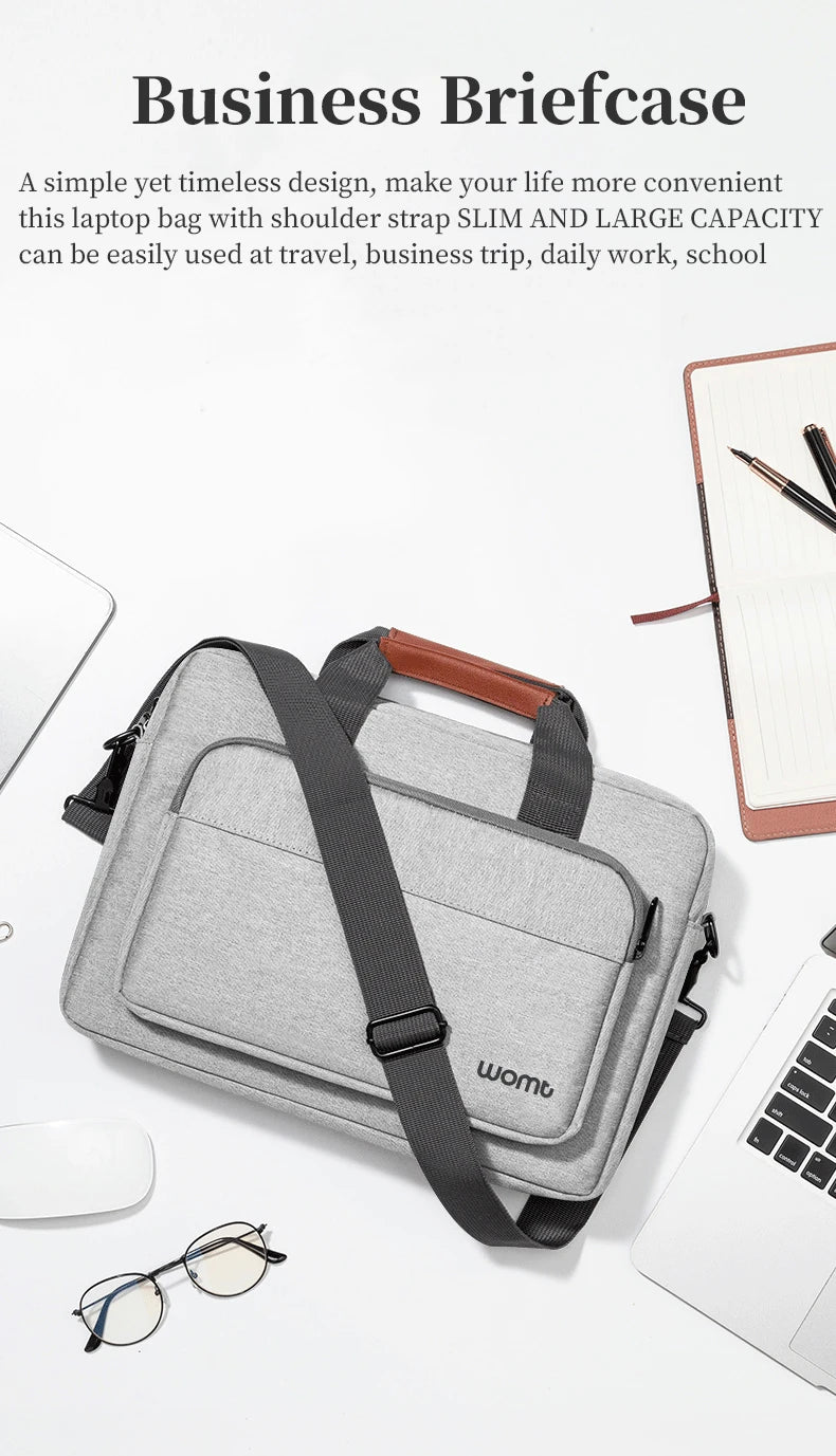 14 15.6 inch Laptop Shoulder Bag for MacBook Pro 14.2 M4 A3112 A3401 A3185 HP Stream Pavilion Lenovo ThinkPad Yoga HP EliteBook