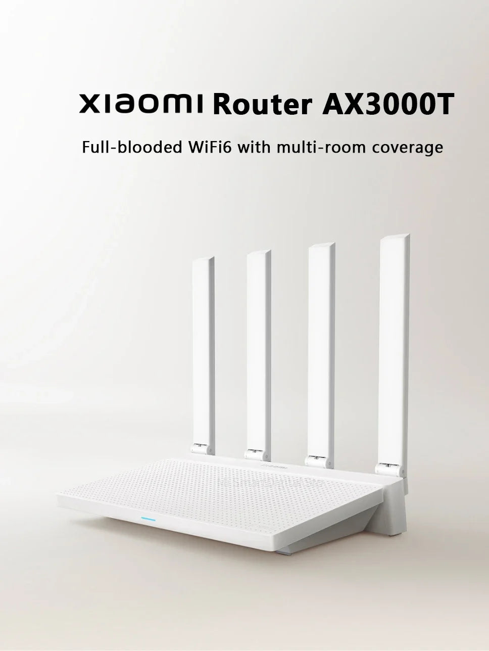2024 NEW Original Xiaomi AX3000T Router 2.4GHz 5GHz 1.3GHz CPU 2X2 160MHz WAN LAN LED NFC Connection for Home Office Games Mi