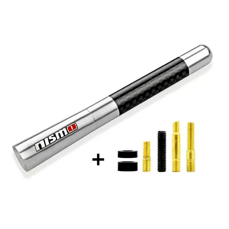 12cm Carbon Fiber Auto Roof Short Antenna Car FM Radio Antenna Aerial Radio For Nismo Nissan Qashqai Juke X-trail Tiida Teana