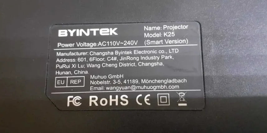 New LCD Screen For BYINTEK K25 K 25 Smart Version Projector 058-0600-V1 V2 Display Screen Diy Projector Parts