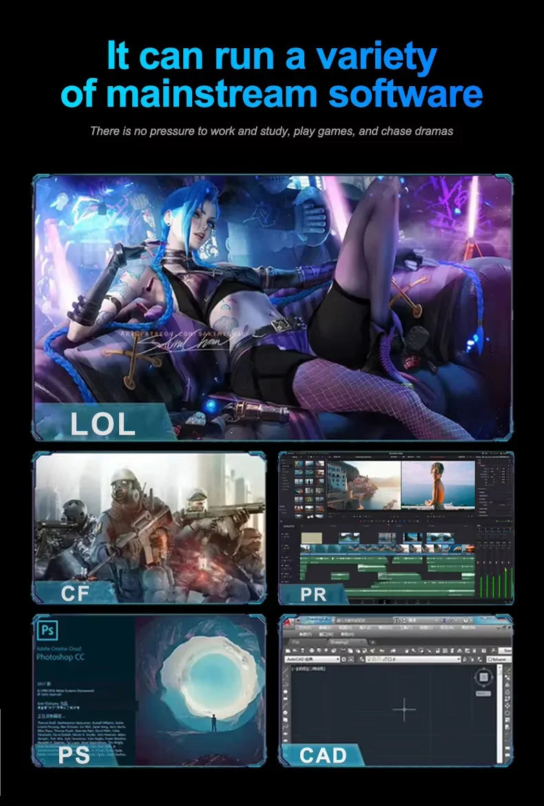 15.6 inch Windows 11 Pro Intel Core I7 6500U Laptop Computer 16GB DDR4 512GB 1TB SSD Portable Notebook PC Gamer Gaming Laptops