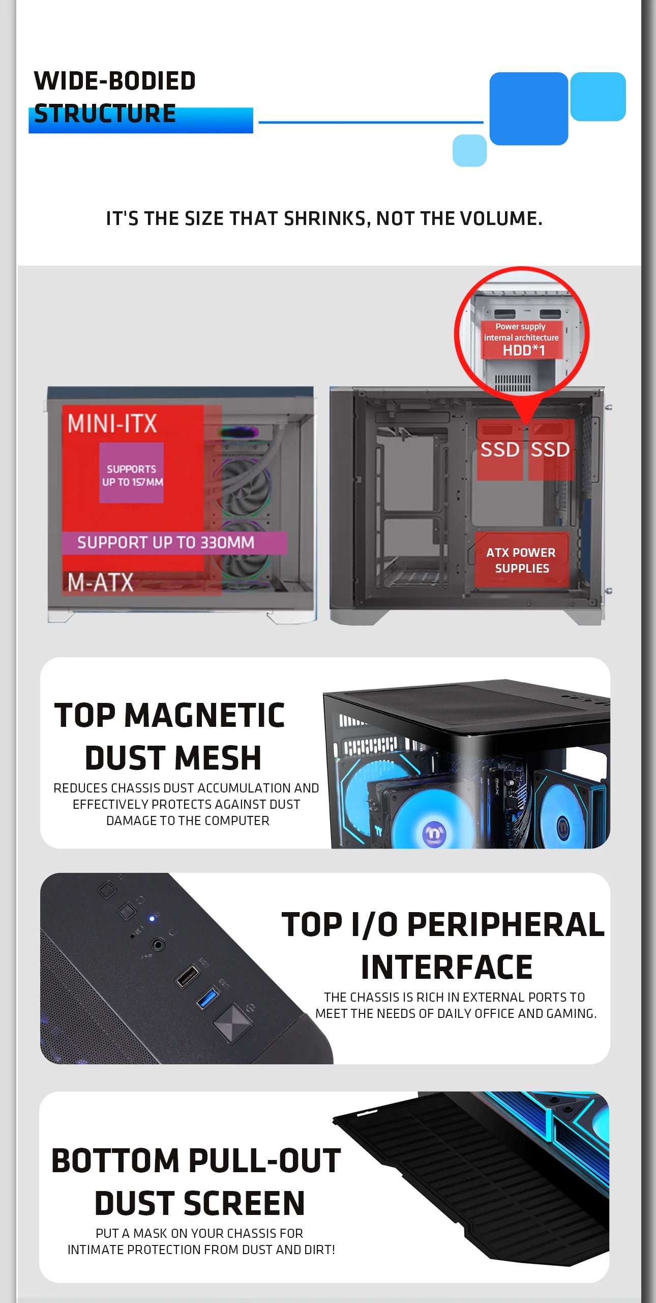 YEAH MAGIC Gaming Desktop AMD Ryzen 5 5600GT 3.9GHz 16GB(8G*2) DDR4 3200 1T NVME SSD ARGB 7 Fans Win 11 Home Gamer Desktop PC