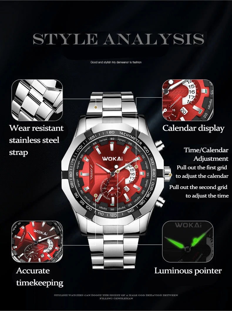 UTHAI CQ277 Business Man watch , calendars, quartz watches, and are the best choice for gift giving watches for man