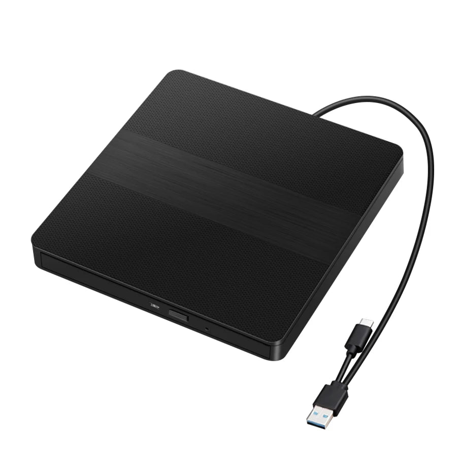 2 in 1 USB 3.0 Type C External DVD RW CD Writer Slim Drive Burner Reader Player Optical Drives For Laptop PC Portable DVD Burner