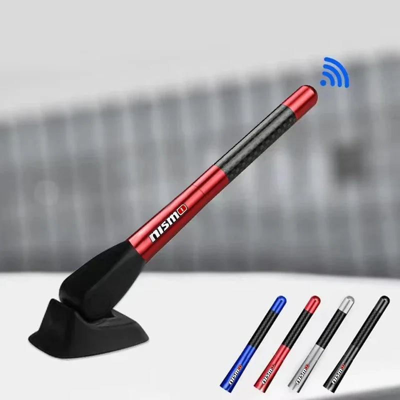 12cm Carbon Fiber Auto Roof Short Antenna Car FM Radio Antenna Aerial Radio For Nismo Nissan Qashqai Juke X-trail Tiida Teana