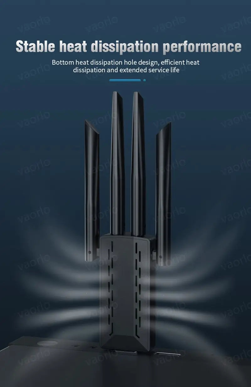 1200Mbps WiFi USB Adapter Dual Band 2.4G+5Ghz Wi-Fi Dongle 4 Antenna 802.11AC USB3.0 High-Speed Wireless Card Receiver PC/Laptop