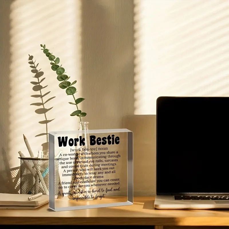 1pc,Work Bestie Gifts Coworkers Leaving Farewell Going Away Goodbye Retirement Promotion Thank You Appreciation Gifts for Friend