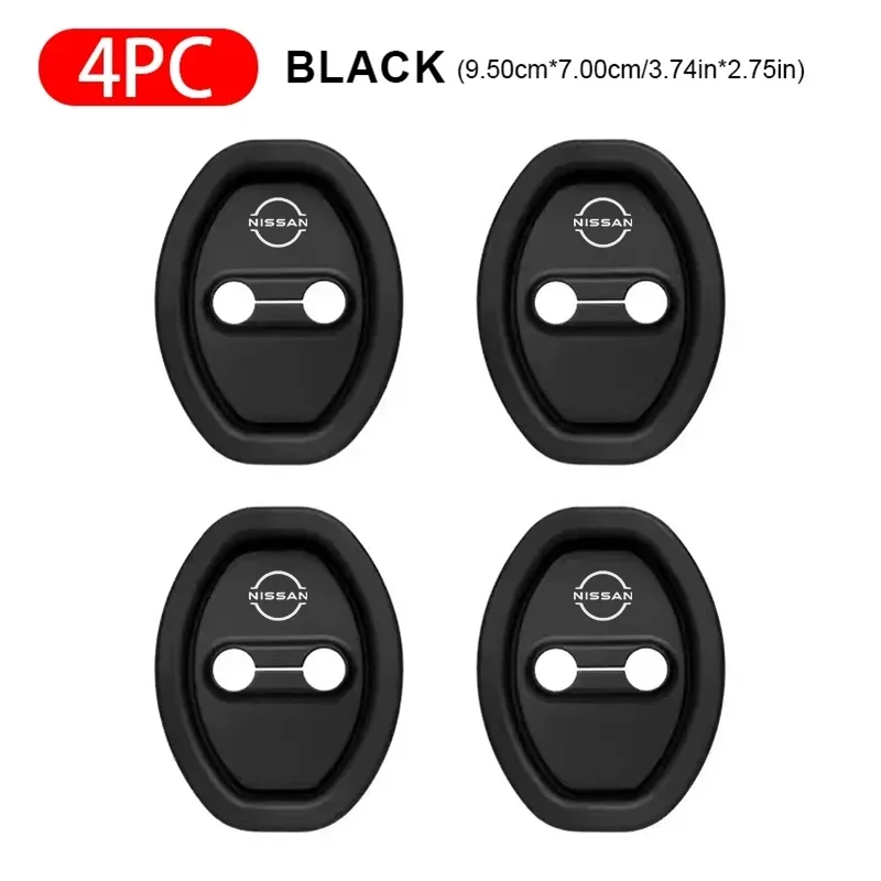 2/4Pcs Car Silicone Door Lock Cover Auto Emblem Accessories For Nissan Qashqai Nismo X-Trail T32 T31 J10 J11 Juke Altima Note