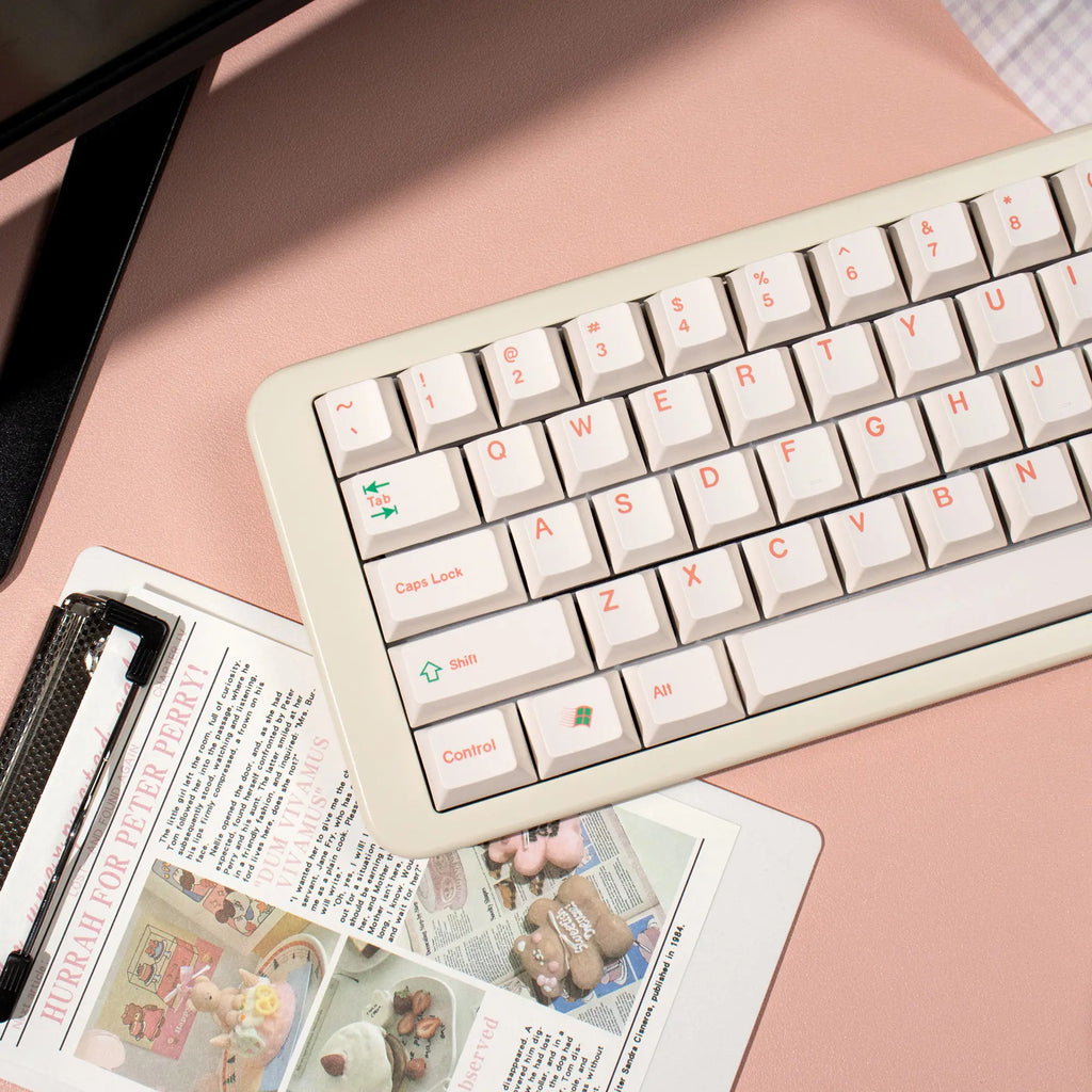 144 Keys PBT Keycaps Cherry Profile Dye-Sublimated Keycap Set Red Green Font Korea English keycaps for Mechanical Keyboard Kit