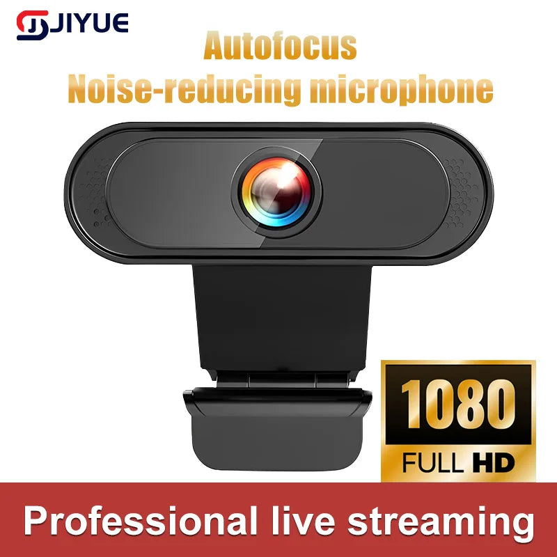 1080P Full HD PC Webcam with Microphone, tripod, for USB Desktop & Laptop,Live Streaming Webcam For Video Calling  Drive free