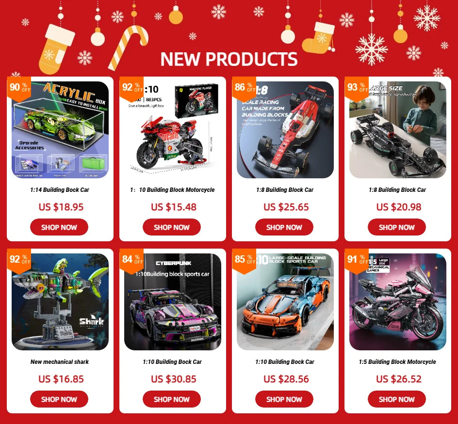 485PCS Building Blocks City Speed Car Festive Gift Giving Racing Vehicle with Super Racers Bricks Toys for Children Boy Gift